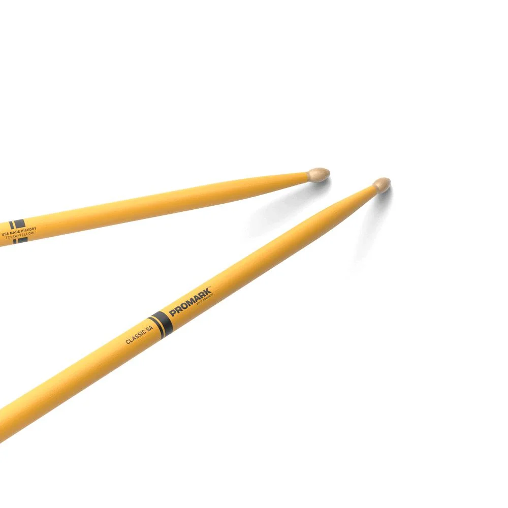 ProMark Hickory Drum Sticks | Wood Tip | Yellow | 5AW