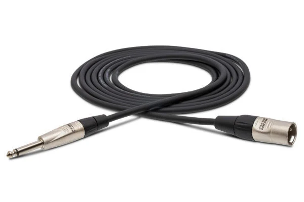 Hosa HXP020 - Pro Unbalanced Interconnect Cable - REAN XLR3F to 1/4 in TS - 20ft