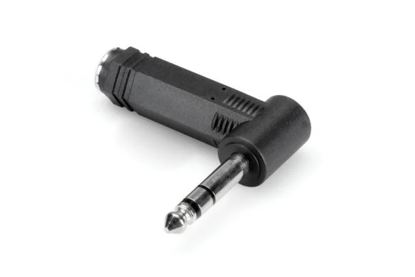 Hosa GPP273 - Right-Angle Adapter - 1/4" TRS to Same