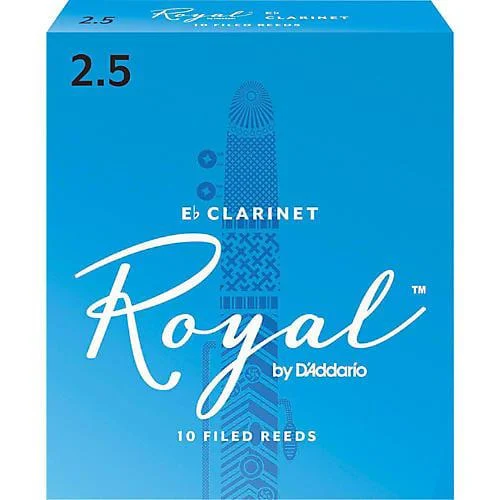 Royal by D'Addario Eb Clarinet Reeds | Strength 2.5 | 10-pack