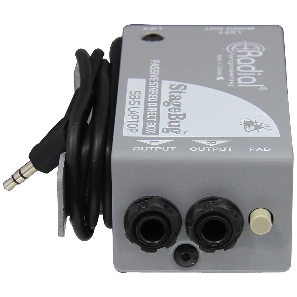 Radial StageBug SB-5 Laptop Compact Stereo DI Direct Box