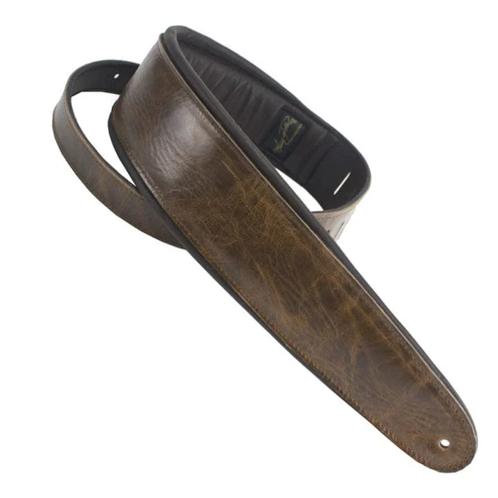 Henry Heller Leather Guitar Strap | Brown | HPAD35-8