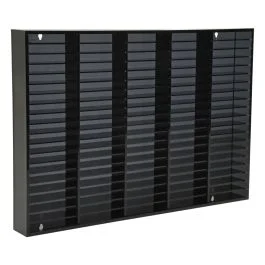 Kingdom Smoky Acrylic Rack – Premium Acrylic Organizer with Movable Dividers for Collectibles, Cassettes & Stamps