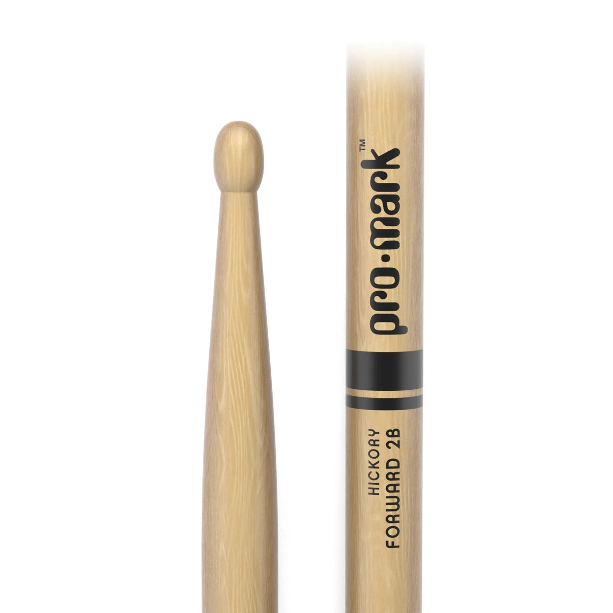 ProMark TX2BW Classic Forward 2B Hickory Drumstick - Oval Wood Tip