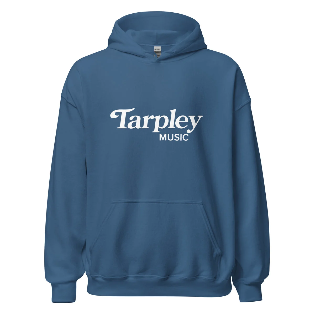 Unisex Heavy Blend Hoodie | Tarpley Music Logo | Indigo Blue