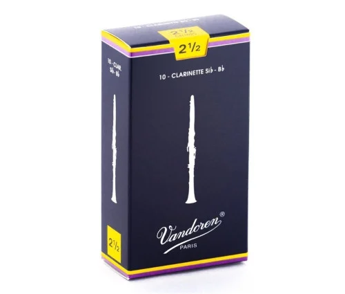 2 1/2; Eb Soprano Clarinet Reeds; Vandoren Traditional; 10 per box