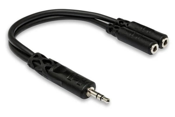 Hosa - YMM-232 - Y-Cable - 3.5 mm TRS to Dual 3.5 mm TRSF